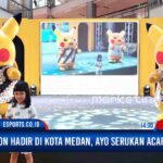 Pokemon hadir di kota medan, ayo meriakan acaranya.