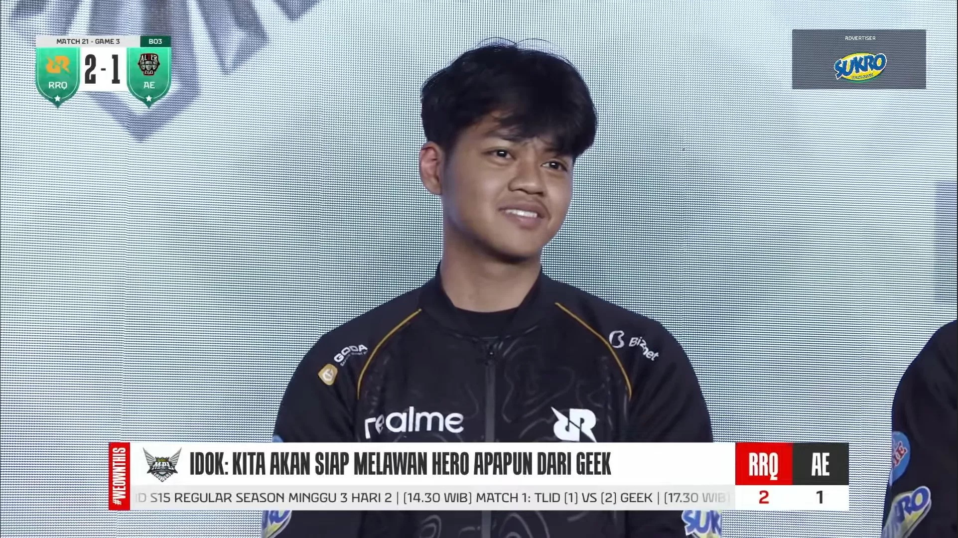 Hasil MPL ID S15: RRQ Hoshi Kembali Berjaya di el Clasico