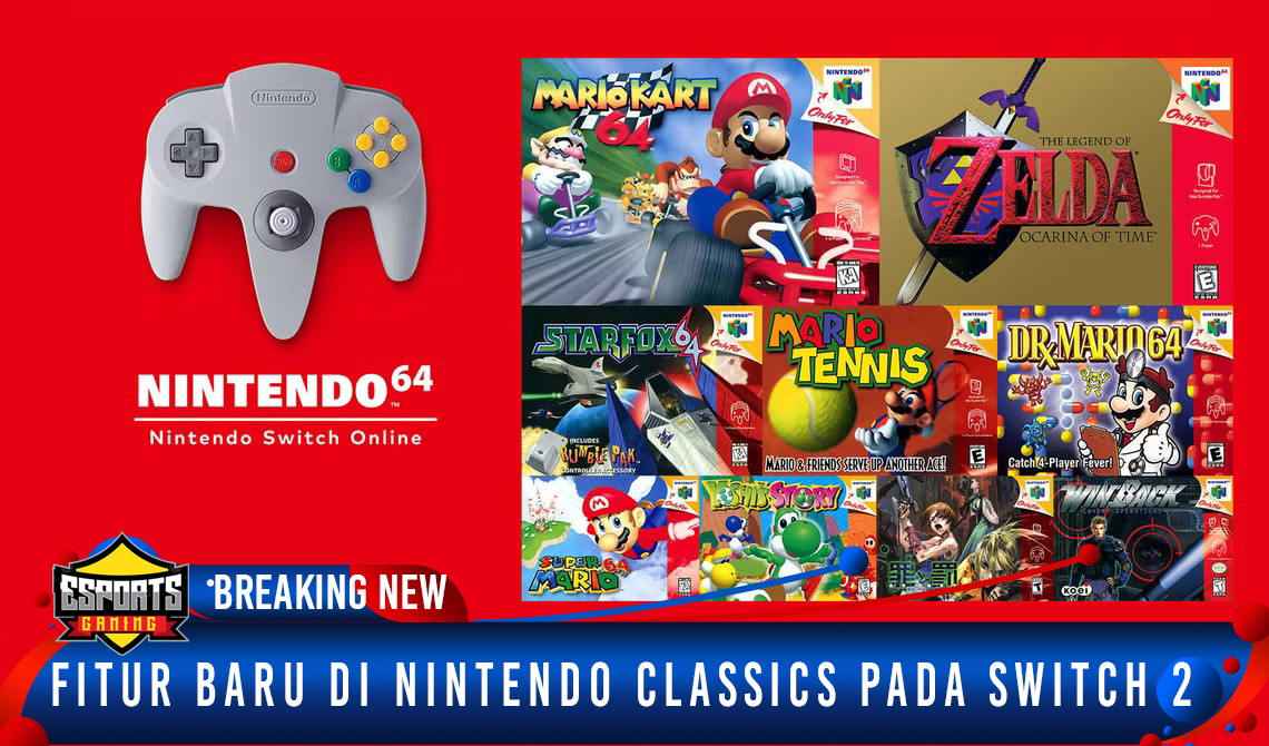 Nintendo 64 – Fitur Baru di Nintendo Classics pada Switch 2 Nintendo terus menunjukkan dedikasinya terhadap para penggemar game retro dengan membawa koleksi game klasik ke platform terbaru mereka. Dengan hadirnya Nintendo Switch 2, kabar baik datang bagi para penggemar game lawas. Semua koleksi retro yang sebelumnya tersedia di Nintendo Switch Online akan tetap bisa diakses pada konsol terbaru ini, bahkan dengan beberapa pembaruan dan fitur menarik yang akan meningkatkan pengalaman bermain. Perpustakaan Retro Nintendo Akan Tetap Ada di Switch 2 Para penggemar yang sudah terbiasa dengan koleksi game retro di Nintendo Switch Online tidak perlu khawatir. Semua game klasik yang ada dalam perpustakaan tersebut akan tetap bisa dimainkan pada Switch 2. Sebagai bagian dari inovasi mereka, Nintendo memperkenalkan perubahan penting dengan mengganti nama perpustakaan ini menjadi “Nintendo Classics.” Nama ini menggantikan nama sebelumnya, yaitu “Nintendo Switch Online,” dan memberikan kesan nostalgia yang lebih kental. Fitur Baru untuk Perpustakaan Retro Nintendo 64 Salah satu hal yang paling menarik adalah bahwa Nintendo memberikan pembaruan penting pada salah satu perpustakaan retro mereka, khususnya pada koleksi Nintendo 64. Pada Switch 2, pengguna akan mendapatkan sejumlah fitur baru yang akan memperkaya pengalaman bermain game klasik. Fitur ini termasuk filter CRT yang baru, yang akan memberikan nuansa retro yang lebih autentik, seperti saat memainkan game di televisi tabung pada era 90-an. Filter ini tentunya akan memberikan sentuhan nostalgia bagi para penggemar game retro. Pemetaan Ulang Tombol dan Fitur Rewind Selain filter CRT, Nintendo juga mengumumkan bahwa mereka akan menyediakan pemetaan ulang tombol untuk setiap game yang ada di koleksi Nintendo 64. Ini berarti pemain dapat menyesuaikan kontrol sesuai dengan preferensi mereka, memberikan kenyamanan lebih saat memainkan game-game klasik ini. Tak hanya itu, fitur lainnya yang tak kalah menarik adalah fitur "Rewind" yang akan memungkinkan pemain untuk memutar waktu mundur dalam permainan. Fitur ini sangat berguna jika pemain membuat kesalahan yang tidak diinginkan, seperti kehilangan nyawa atau gagal menyelesaikan tantangan. Dengan fitur ini, Anda dapat membatalkan kesalahan yang dilakukan sebelumnya tanpa harus memulai permainan dari awal. Keterbatasan dan Harapan untuk Fitur di Perpustakaan Retro Lainnya Meskipun fitur baru ini sudah diumumkan untuk aplikasi perpustakaan Nintendo 64 di Switch 2, belum ada informasi apakah fitur yang sama juga akan diterapkan pada perpustakaan retro lainnya yang ada di Switch 2. Namun, para penggemar berharap fitur-fitur menarik ini dapat diperkenalkan pada koleksi game retro lainnya seperti NES, SNES, dan Game Boy yang juga tersedia di platform tersebut. Nintendo terus berinovasi dengan memberikan pengalaman terbaik bagi para penggemar game klasik. Dengan tambahan fitur baru ini, Nintendo 64 di Switch 2 tidak hanya menawarkan nostalgia, tetapi juga kenyamanan modern yang menyempurnakan cara kita menikmati game retro.