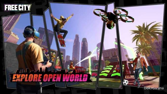Game Aksi Open-World Seru, Garena Free City Buka Pre-Registrasi Mobile