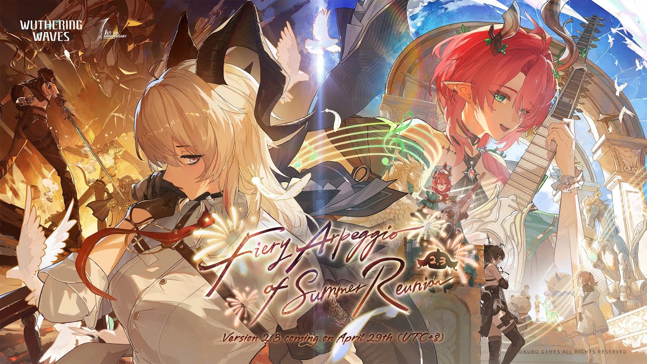 🎮 Wuthering Waves 2.3 "Fiery Arpeggio of Summer Reunion" Siap Rilis 29 April 2025: Kolaborasi Epik, Event Ulang Tahun, dan Resonator Baru!