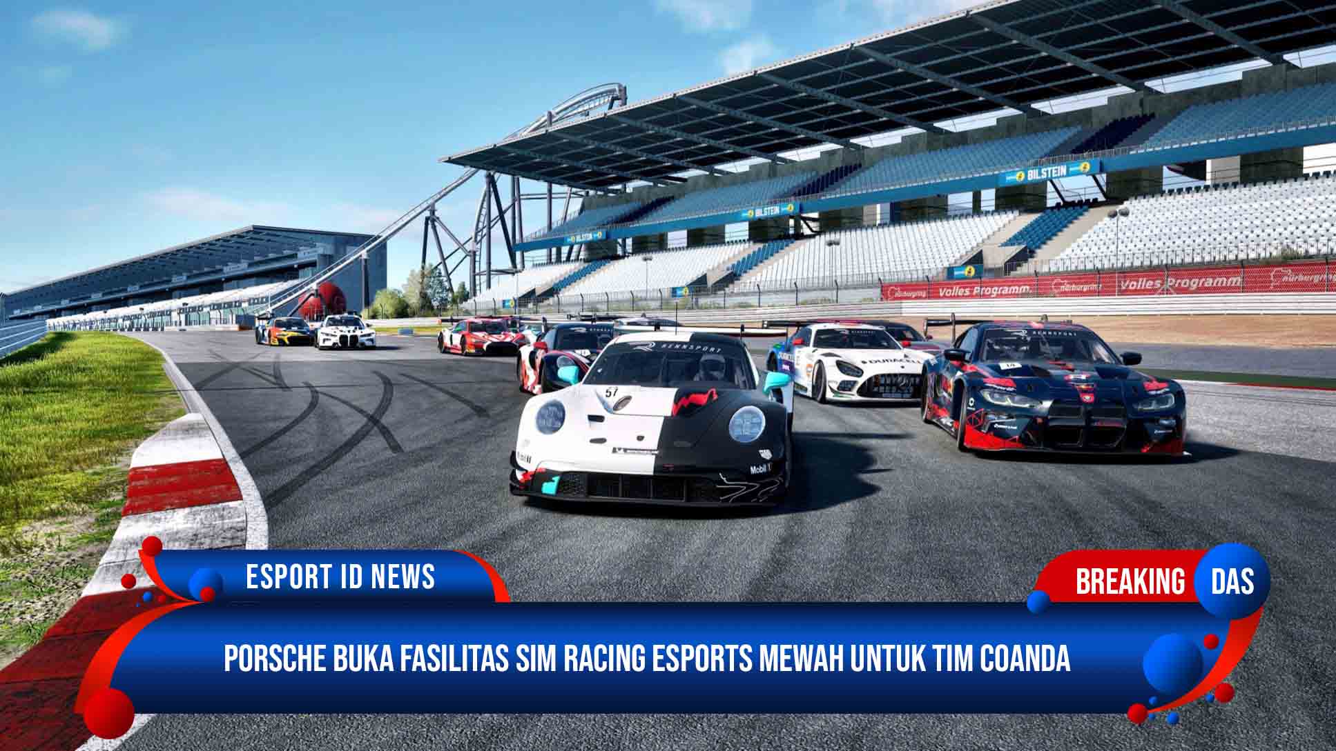 Porsche Buka Fasilitas Sim Racing Esports Mewah untuk Tim Coanda