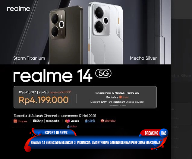realme 14 Series 5G Meluncur di Indonesia: Smartphone Gaming dengan Performa Maksimal!