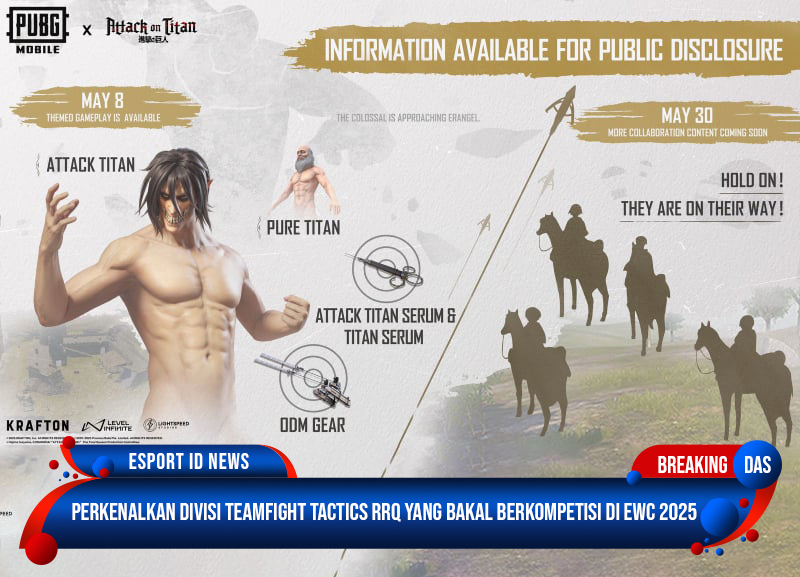 PUBG Mobile 3.8, Steampunk Frontier, Attack on Titan, kolaborasi game anime, update PUBG 2025, game mobile battle royale, update terbaru PUBG Mobile