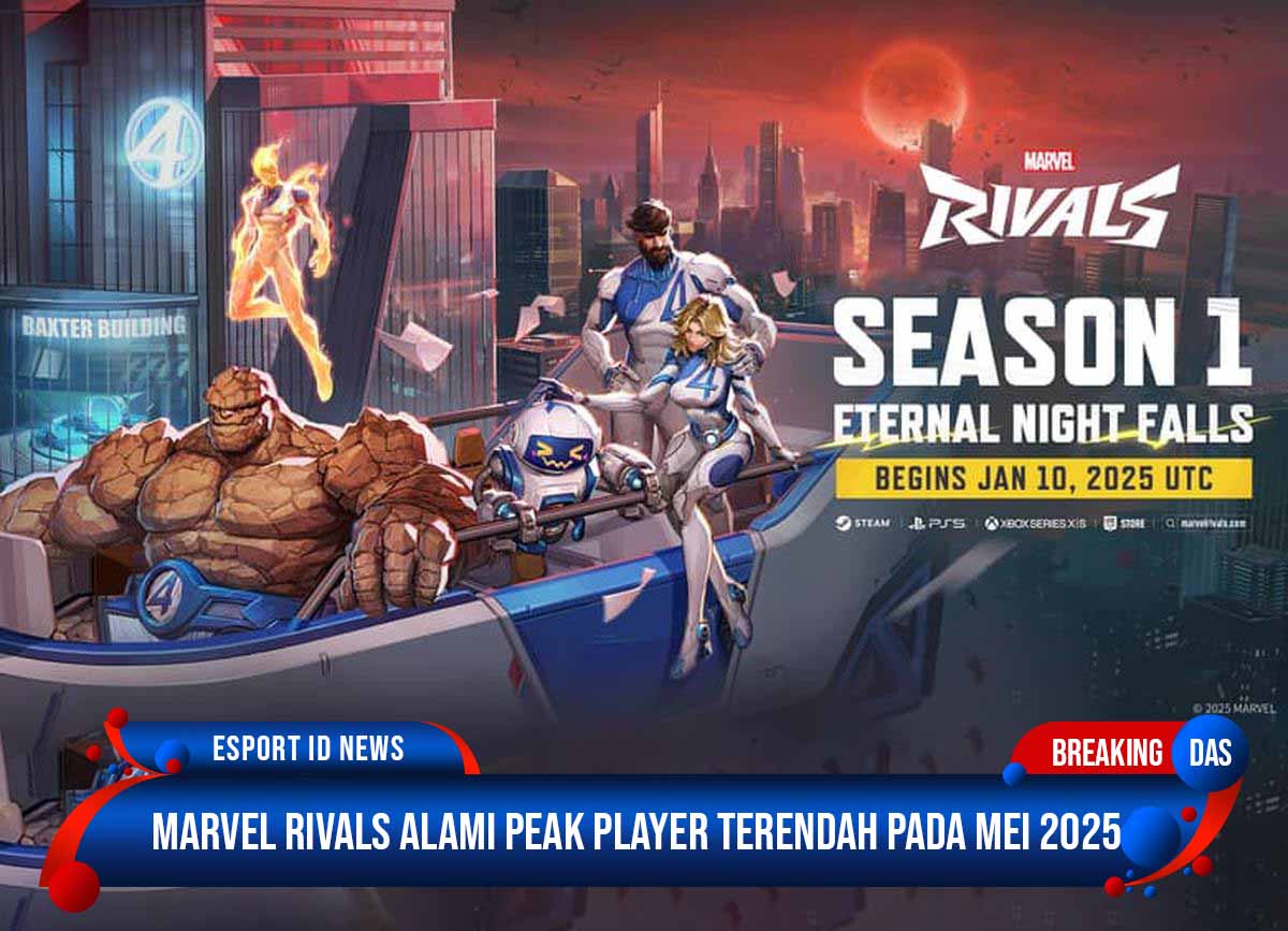 Marvel Rivals Terjun Bebas! Penurunan Drastis Pemain PC di Mei 2025 Jadi Sorotan