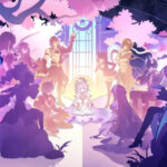 Ilustrasi karakter Amphoreus HSR Honkai Star Rail dengan nuansa mitologi Yunani dan latar bintang di luar angkasa.