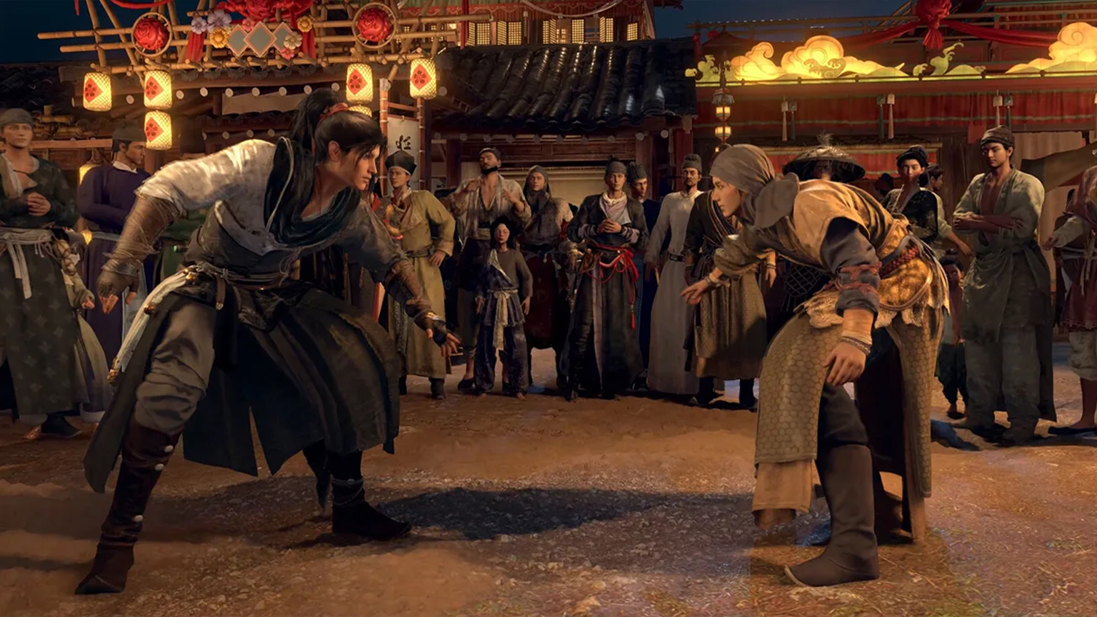 aksi Where Winds Meet pemain bertarung