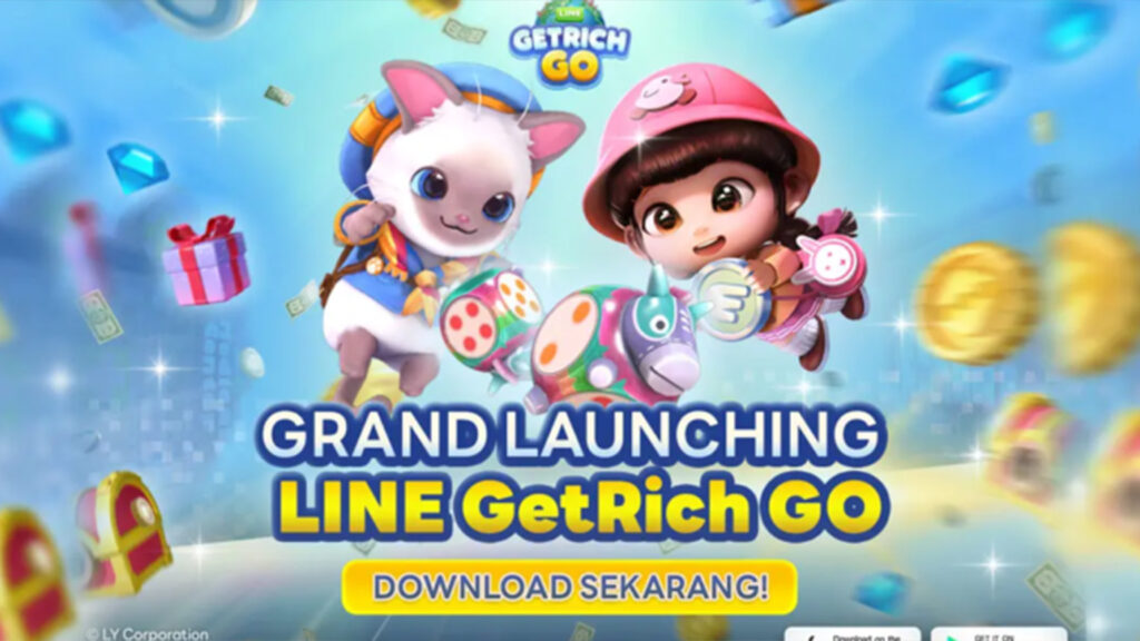 LINE GetRich GO grand launching download sekarang